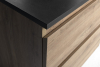 Aqualine ALTAIR skříňka s deskou 78, 5 cm, dub emporio/antracit břidlice AI380-02