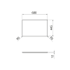 Sapho Deska Rockstone 680x12x445mm, bílá mat DTR68-0101
