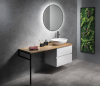 Sapho Podpěrná konzole 490x690x20mm, lakovaná ocel, černá mat 30362