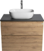 Aqualine ALTAIR skříňka s deskou 78, 5 cm, dub emporio/antracit břidlice AI380-02