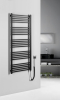 Sapho METRO-E elektrické otopné těleso rovné 500x1340 mm, 500 W, černá mat ME513B