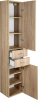 Aqualine ZOJA/KERAMIA FRESH skříňka vysoká 35x184x29cm, dub platin 51222