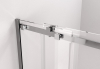 Polysan THRON SQUARE sprchové dveře 1100 mm, hranaté pojezdy, čiré sklo TL5011-5002