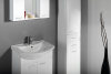 Aqualine ZOJA/KERAMIA FRESH skříňka vysoká s košem 35x184x29cm, bílá 51230