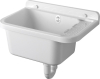 Aqualine Závěsná výlevka s odkládací plochou 50x34cm, plast, bílá PI5050