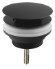 Omp Tea Umyvadlová výpust 5/4“, neuzavíratelná, velká zátka, 10-55mm, černá 542.742.5B