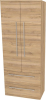 Mereo Bino, koupelnová skříňka vysoká 163 cm, dvojitá, Multidecor, Ořech Pacifik přírodní CN699OPP2