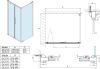 Polysan LUCIS LINE obdélníkový sprchový kout 900x800mm L/P varianta DL2815DL3315