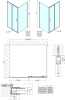 Polysan EASY obdélníkový sprchový kout 1300x1000mm, čiré sklo L/P varianta EL1315EL3415