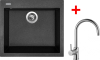 Granitový dřez Sinks CUBE 560 Granblack + Vitalia G9430
