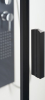 Polysan ZOOM LINE BLACK čtvrtkruhová sprchová zástěna 900x900mm, čiré sklo, pravá ZL2615BR