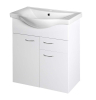 Aqualine KERAMIA FRESH umyvadlová skříňka, 1 zásuvka, 60, 6x74x34cm, bílá 50064A