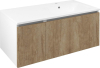 Sapho LOREA skříňka s umyvadlem 101x46x51, 5cm (30+70 cm), pravá, dub alabama/bílá mat LE070-2231-R-02