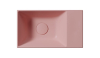 GSI KUBE X keramické umývátko 40x23cm, bez otvoru, pravé/levé, blush mat 9484024