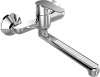Mereo Dřezová nástěnná baterie, Zuna, 150 mm, s ramínkem plochým rovným 210 mm, chrom CB302Z