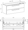 Mereo Bino, koupelnová skříňka 101 cm, Multidecor, Arktická šedá CN692SARS1