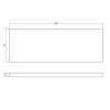 Sapho AVICE deska pod umyvadlo 120x39cm, tl.5cm, old wood AV1128