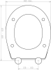 Mereo WC závěsný klozet vč. sedátka CSS117 VSD74S1