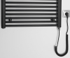 Aqualine DIRECT-E elektrické otopné těleso rovné 600x960 mm, 400 W, černá ILE96TB