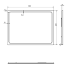 Sapho GEMINI zrcadlo s LED osvětlením 60x80cm GM060