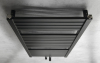 Aqualine TONDI otopné těleso rovné 450x970 mm, středové připojení, černá mat DT456T