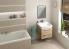 Sapho ISHAPE zrcadlo s broušenou hranou 60x80cm, zakulacené rohy, CU free AG468