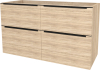 Mereo Mailo, koupelnová skříňka 121 cm, černé madlo, Multidecor, Dub Bardolino CN593SBDBAR
