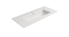 GSI PURA keramické umyvadlo Slim 102x46cm, bílá mat 8886109