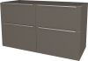 Mereo Mailo, koupelnová skříňka 121 cm, chrom madlo, Multidecor, Lávová šedá CN593SLAS1