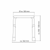 Ridder HANDICAP sedátko koupelnové, průměr 32cm, bílá A00603101