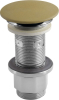Sapho Umyvadlová výpust 5/4“, click-clack, betonová zátka, 10-80mm, žlutá mat FG922