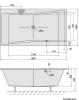 Polysan QUEST obdélníková vana 180x100x49cm, černá mat 78511.21
