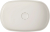 Isvea INFINITY OVAL keramické umyvadlo na desku, 55x36cm, ivory 10NF65055-2K