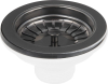 Bruckner Dřezová výpust 6/4", nerez/gun metal 155.121.6