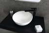 Sapho THIN umyvadlo na desku, Rockstone Ø 39 cm, bílá mat WN185