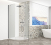 Gelco TRINITY CHROME čtvrtkruhový sprchový kout 900x900mm, matné sklo, pravé GT6590MR-CH