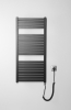 Aqualine TONDI-E elektrické otopné těleso rovné 450x970 mm, 300 W, černá mat DE456T