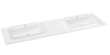 Sapho BRAHEA dvojumyvadlo 181x51, 5cm (80+20+80cm), bílá mat BL181-80