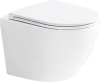 Mereo WC závěsné kapotované, Smart Flush RIMLESS, 490x370x360, keramické, vč. sedátka CSS123 VSD82T1