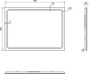 Sapho GEMINI zrcadlo s LED osvětlením 50x70cm GM050