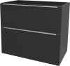 Mereo Mailo, koupelnová skříňka 61 cm, chrom madlo, Multidecor, Černá Supermat CN590SCIPM