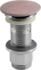 Sapho Umyvadlová výpust 5/4“, click-clack, betonová zátka, 10-80mm, růžová mat FG921