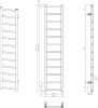 Sapho DINA otopné těleso 300x1380 mm, černá mat IR373B