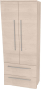 Mereo Bino, koupelnová skříňka vysoká 163 cm, dvojitá, Multidecor, Dub Patinovaný CN699DUP1