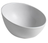 Sapho DOME OBLIQUO keramické umyvadlo na desku vysoké, Ø 44, 5cm, bílá WH031