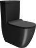 GSI PURA WC mísa kombi spodní/zadní odpad, Swirlflush, 36x63cm, černá dual-mat 880626