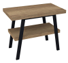 Sapho TWIGA umyvadlový stolek 80x72x50 cm, černá mat/dub Rover VC442-80-4