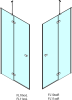 Polysan FORTIS LINE sprchové dveře 1100mm, čiré sklo, pravé FL1011R
