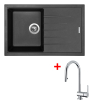 Granitový dřez Sinks BEST 780 Metalblack+MIX P BE78074MIPCL