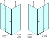 Polysan FORTIS čtvercový sprchový kout 1000x1000 mm, R varianta FL1010RFL3510